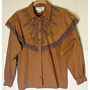 Together Button-Up Long Sleeve Blouse - Women's Size Small